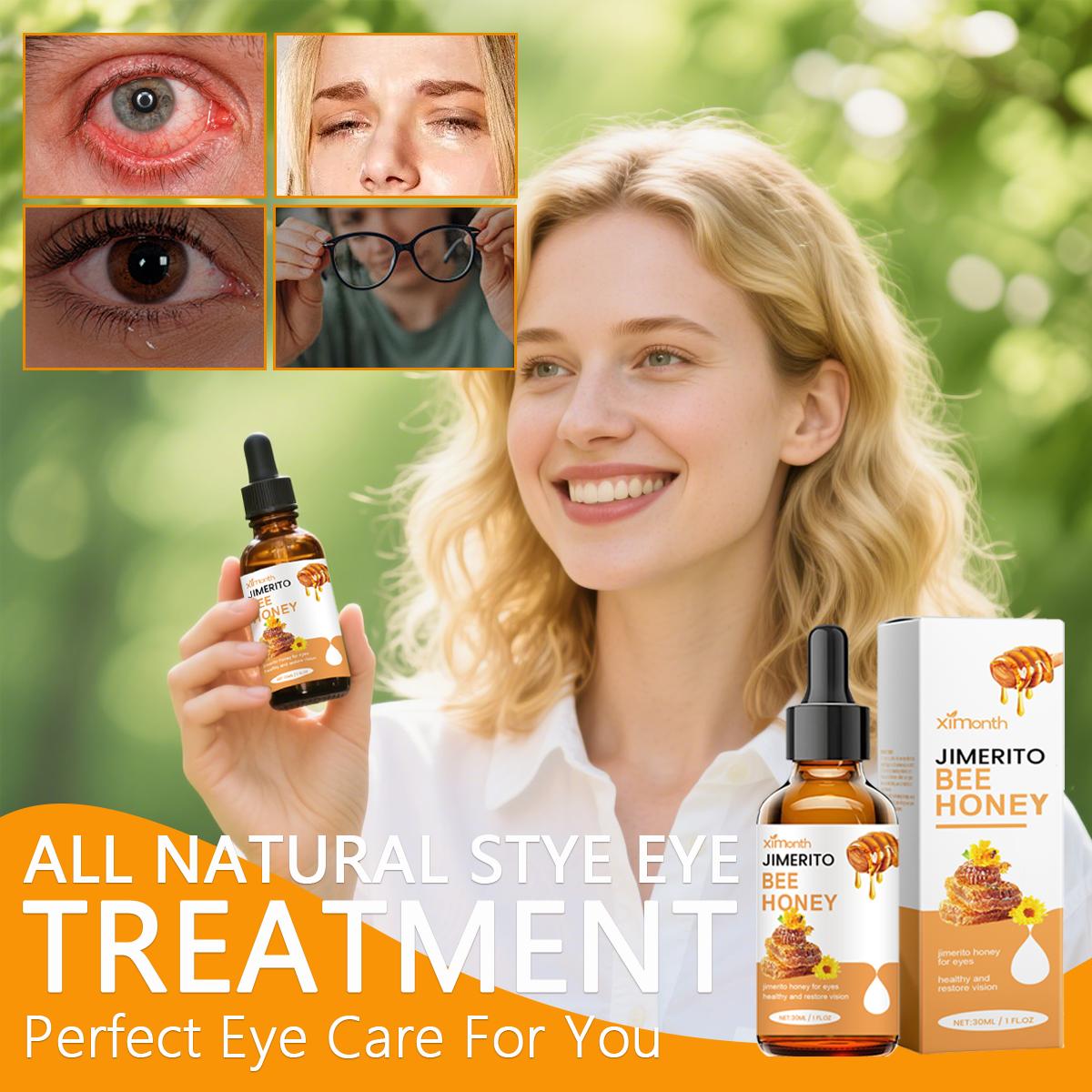 【FallFreshness】Ximonth Jimerito Honey For Eyes, Refreshing, Moisturizing And Soothing Eye Drops For Dry And Astringent Eyes-A
