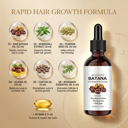 【SEATLIKE】 Advanced Batana Hair Regrowth Therapy🌿| For thinning hair, sparse edges, and a healthier-looking scalp-918