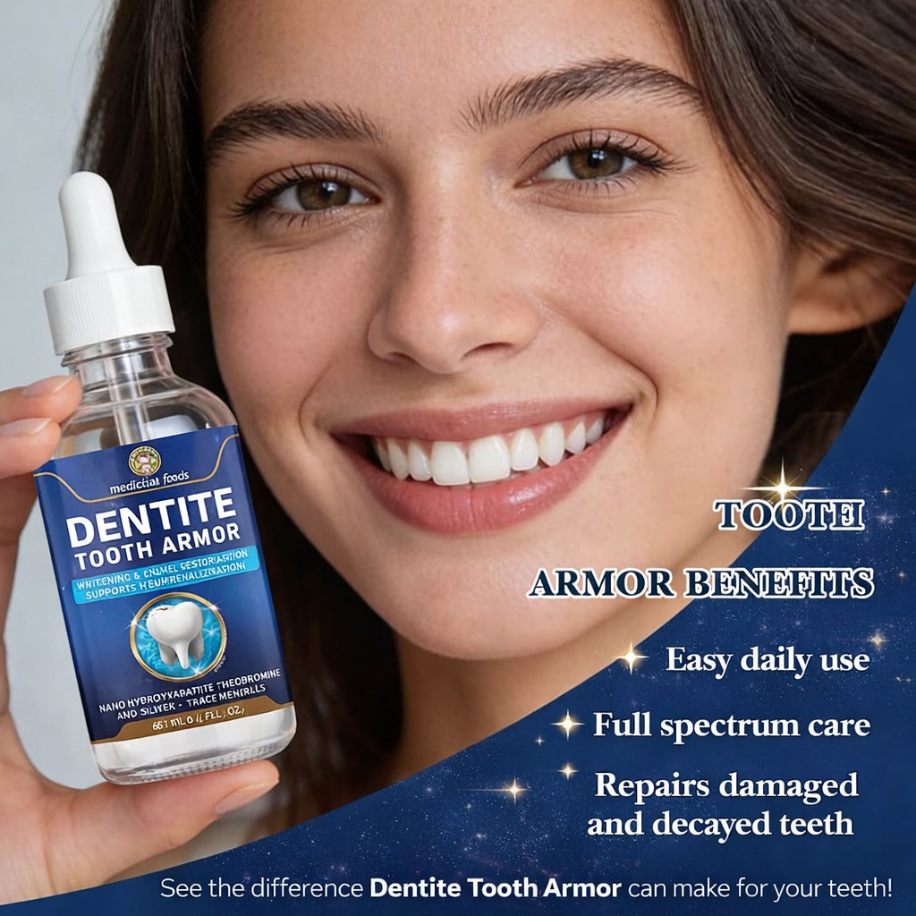 Dentite Tooth Armor Daily Oral Care for Sensitive Teeth & Anti-Cavity Support with Nano Hydroxyapatite & Theobromine Sprays Brush Toothbrush-918