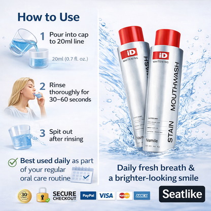 Whitening Mouthwash | Fresh Breath & Brighter-Looking Smile-A