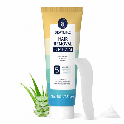 Gentle Body Hair Removal Cream For Chest, Arms, Legs & Underarms · Aloe & Olive-FD6U